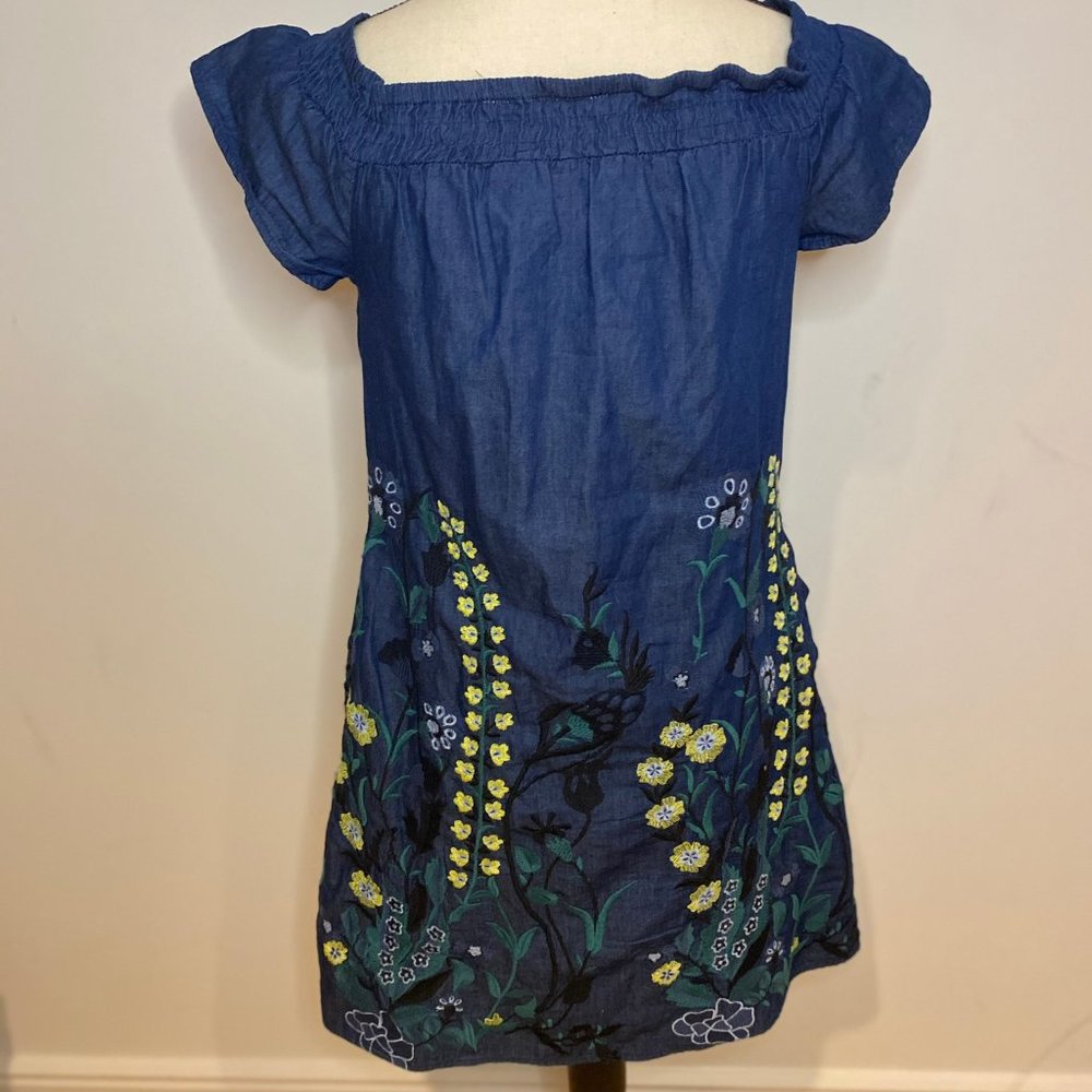 👗girls summer floral dress off the shoulder s:xs